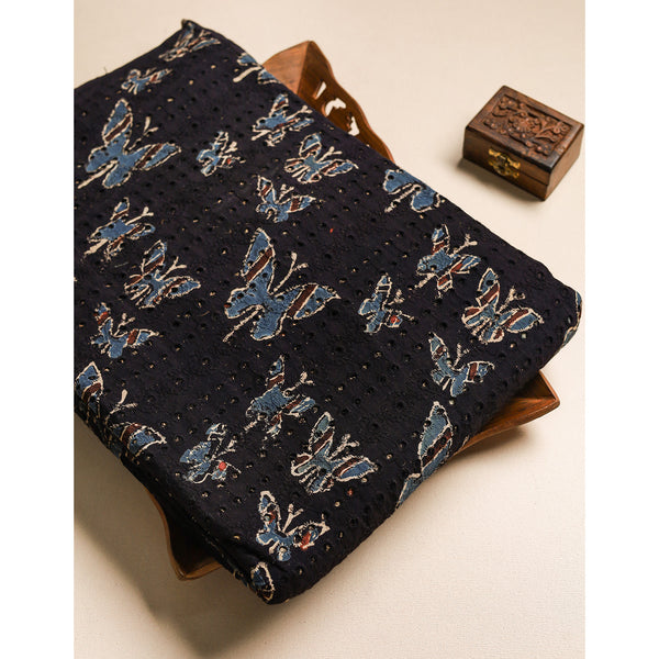 Pure Ajrakh Cotton Hakoba Fabric