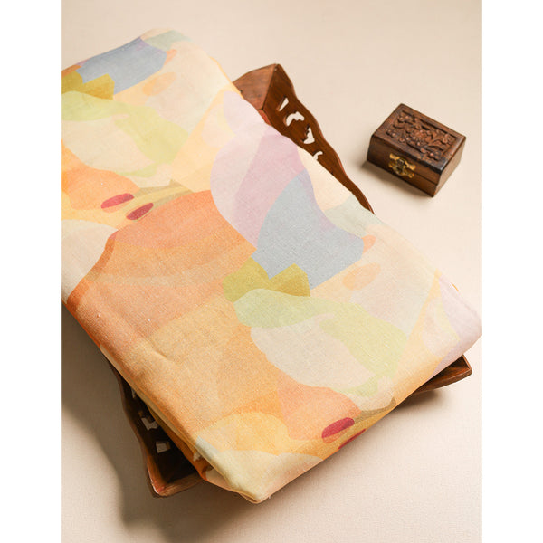 PURE LINEN PRINTED FABRIC