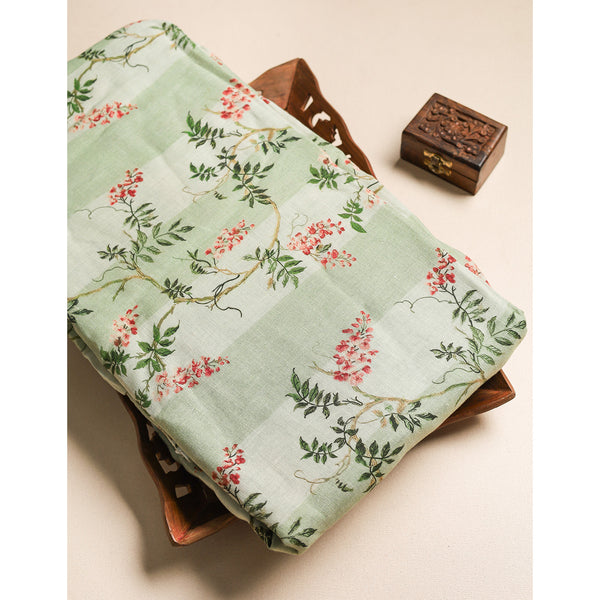 PURE LINEN PRINTED FABRIC