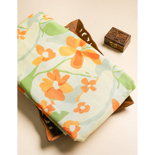 PURE LINEN PRINTED FABRIC