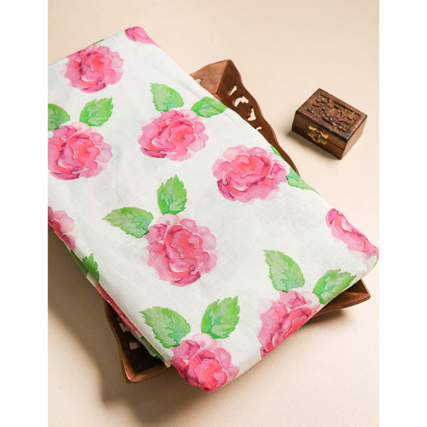 PURE LINEN PRINTED FABRIC