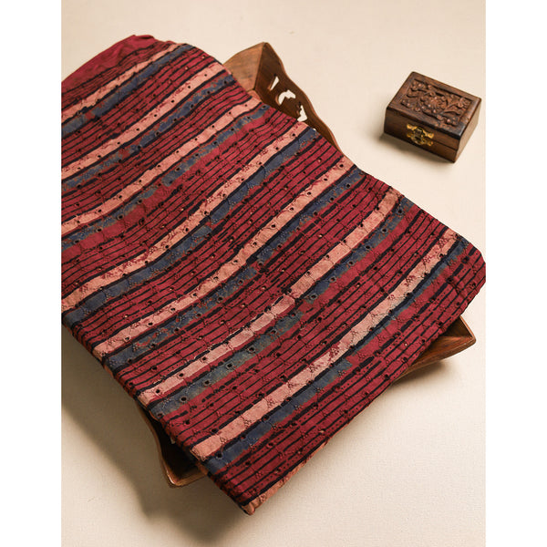 Pure Ajrakh Cotton Hakoba Fabric