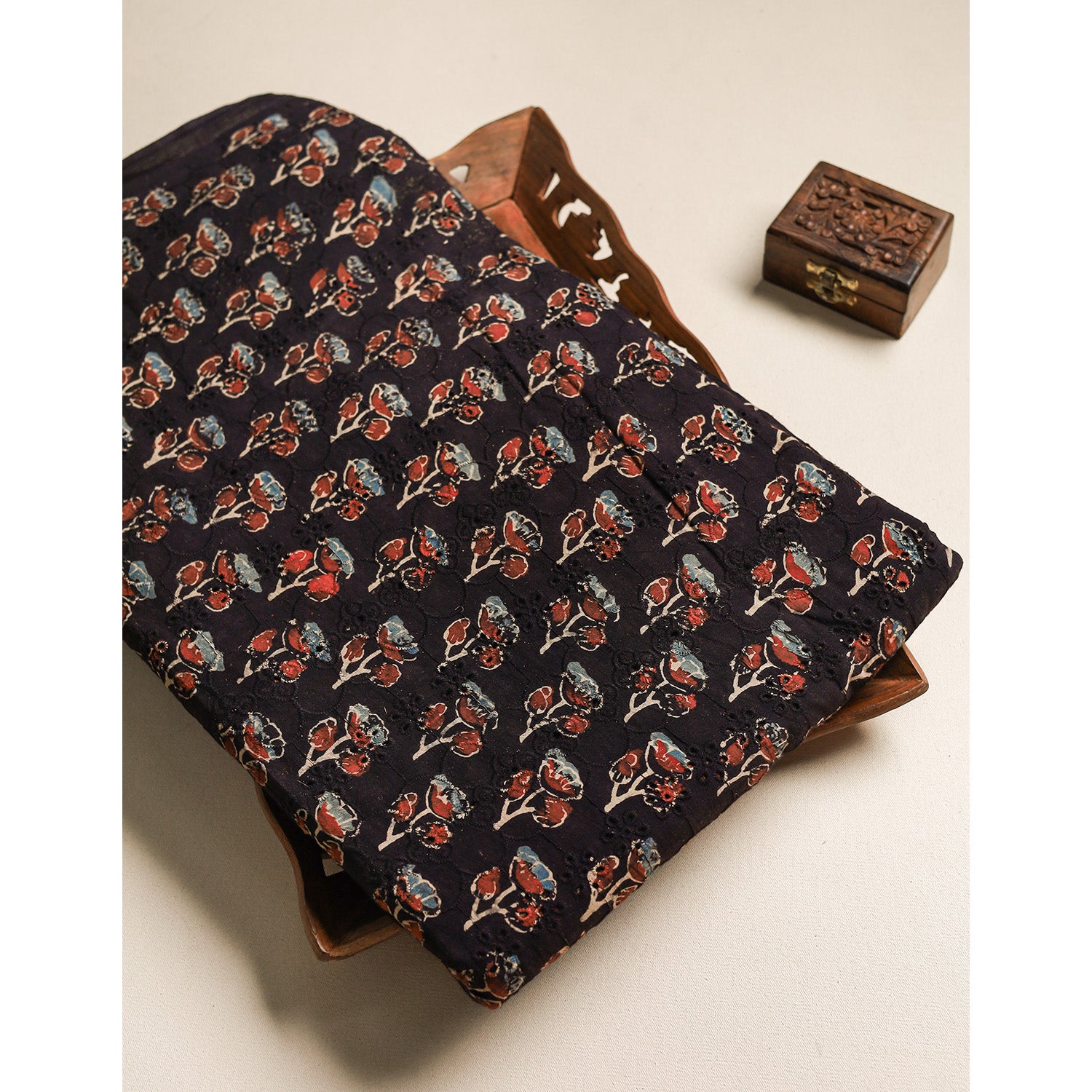 Pure Ajrakh Cotton Hakoba Fabric