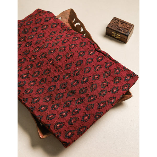 Pure Ajrakh Cotton Hakoba Fabric