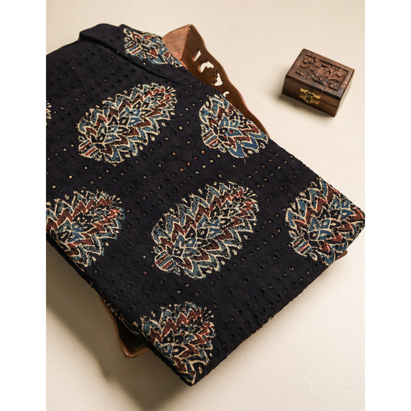 Pure Ajrakh Cotton Hakoba Fabric