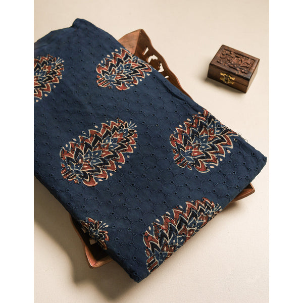 Pure Ajrakh Cotton Hakoba Fabric