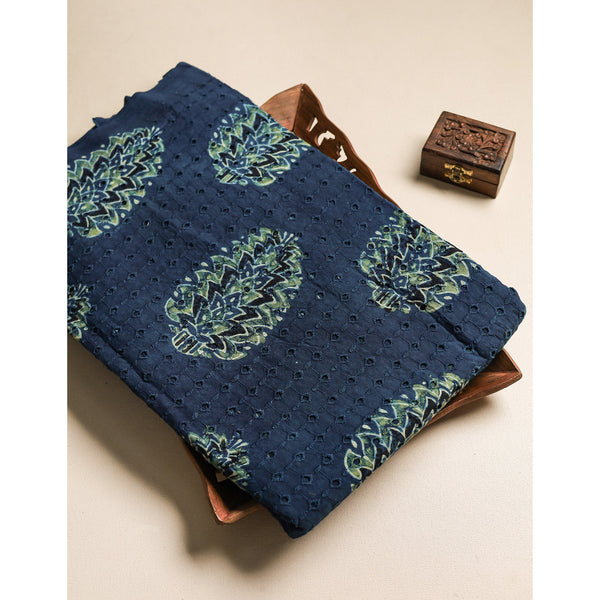 Pure Ajrakh Cotton Hakoba Fabric