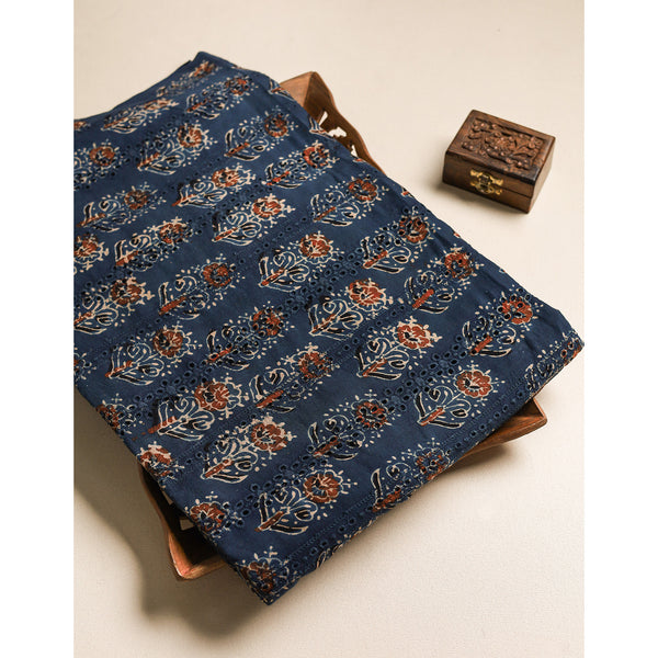 Pure Ajrakh Cotton Hakoba Fabric