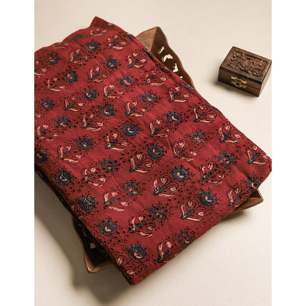 Pure Ajrakh Cotton Hakoba Fabric