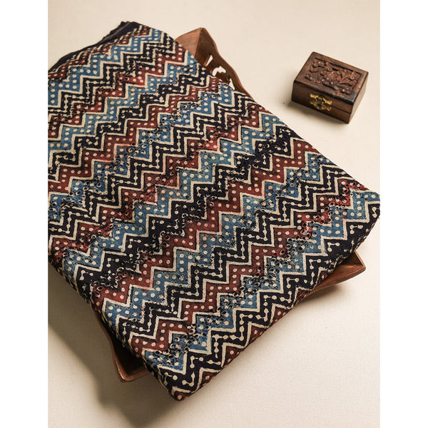 Pure Ajrakh Cotton Hakoba Fabric