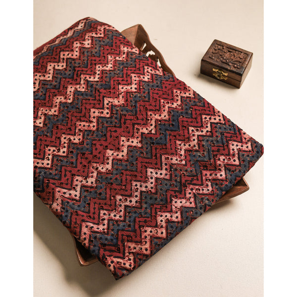 Pure Ajrakh Cotton Hakoba Fabric