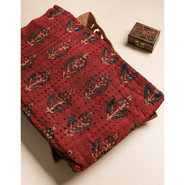 Pure Ajrakh Cotton Hakoba Fabric
