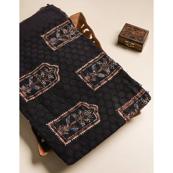 Pure Ajrakh Cotton Hakoba Fabric