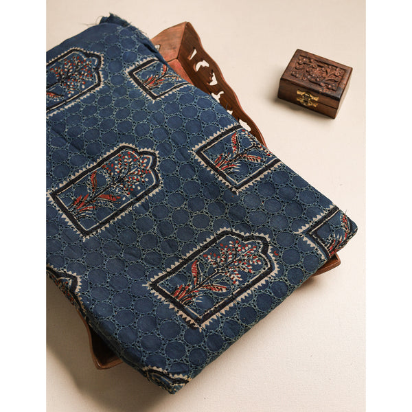 Pure Ajrakh Cotton Hakoba Fabric