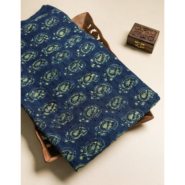 Pure Ajrakh Cotton Hakoba Fabric