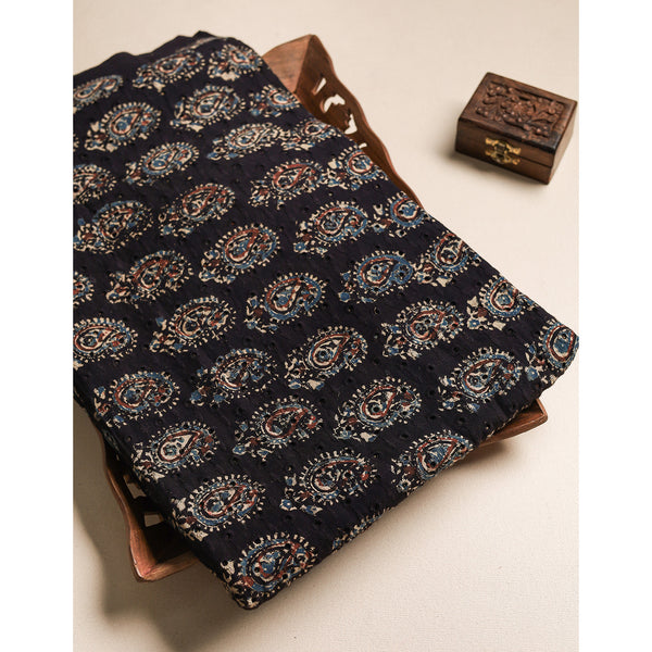 Pure Ajrakh Cotton Hakoba Fabric