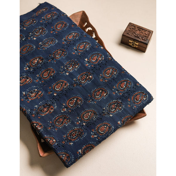 Pure Ajrakh Cotton Hakoba Fabric