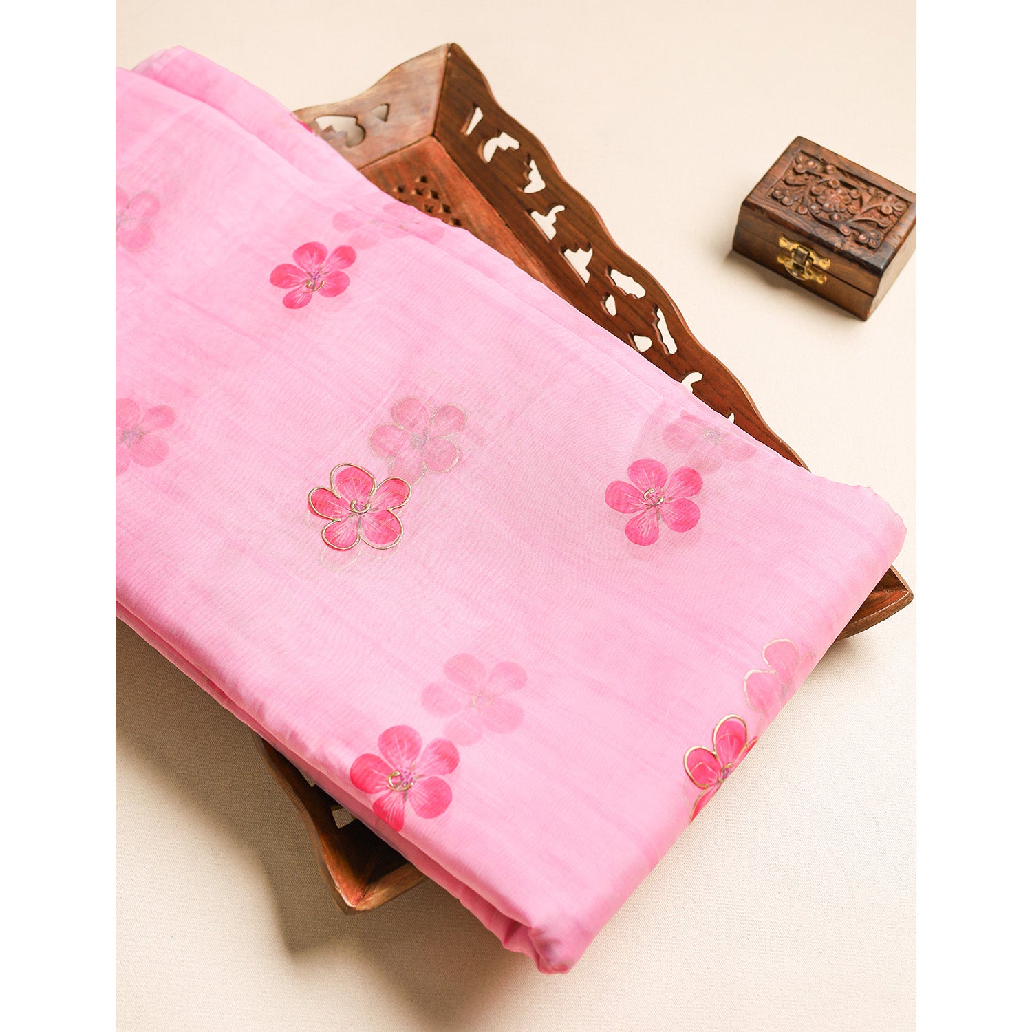 ORGANZA PRINTED FABRIC