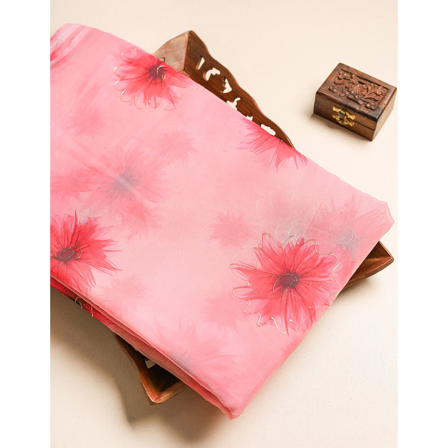 ORGANZA PRINTED FABRIC