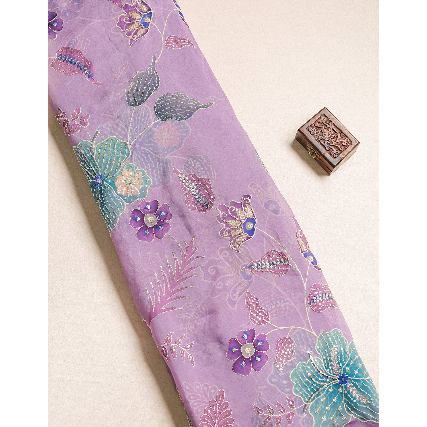 ORGANZA EMBROIDERED FABRIC