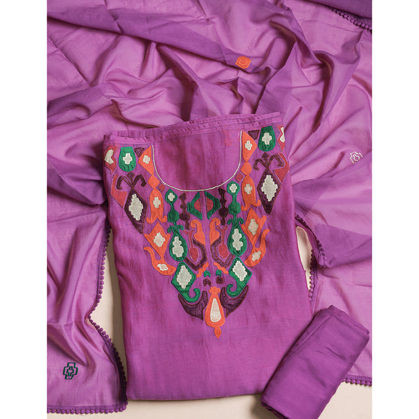 MUL CHANDERI SUIT SET