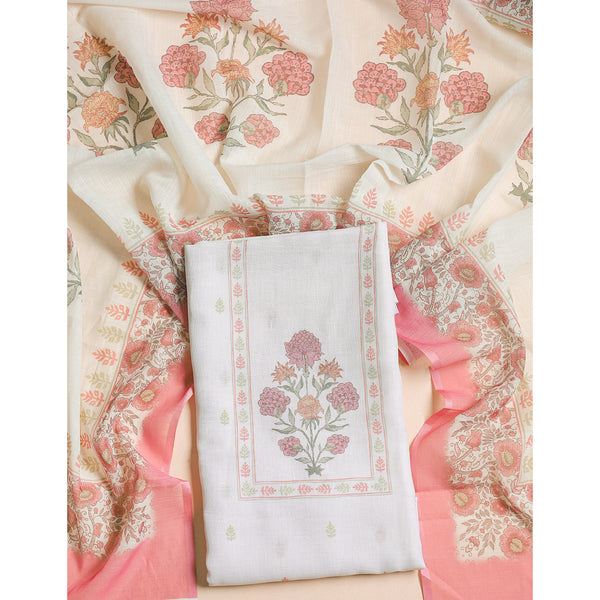 SEMI LINEN PRINTED 2 PIECE SUIT SET