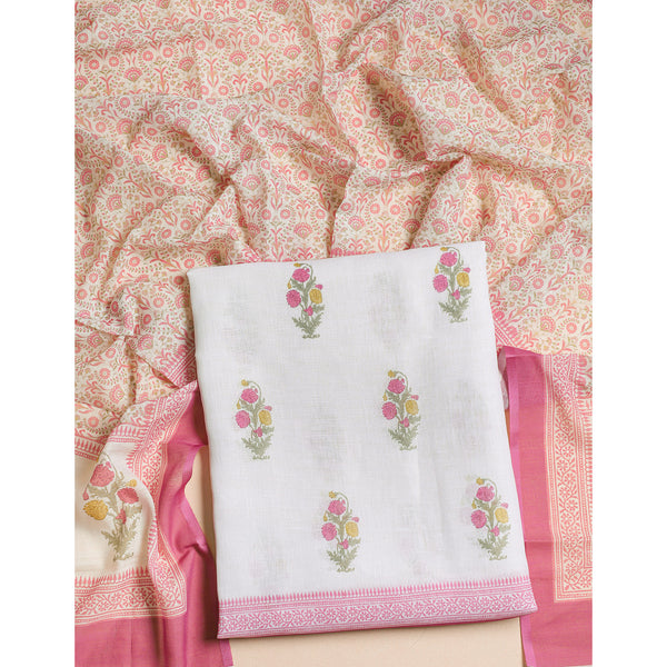 SEMI LINEN PRINTED 2 PIECE SUIT SET