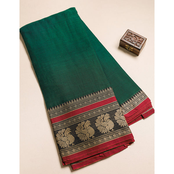 Handloom Cotton Narayanpet Zari Border Fabric