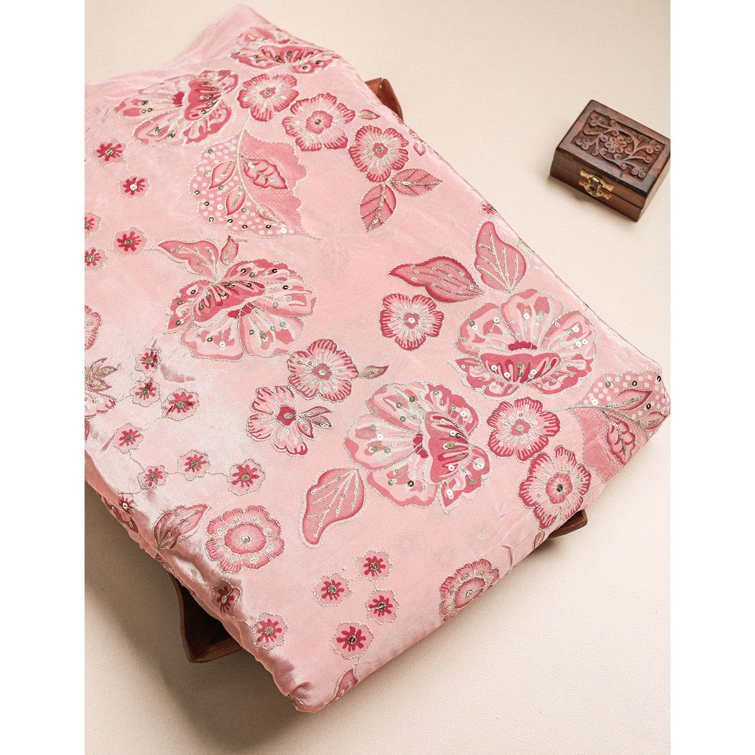 SILK EMBROIDERED FABRIC