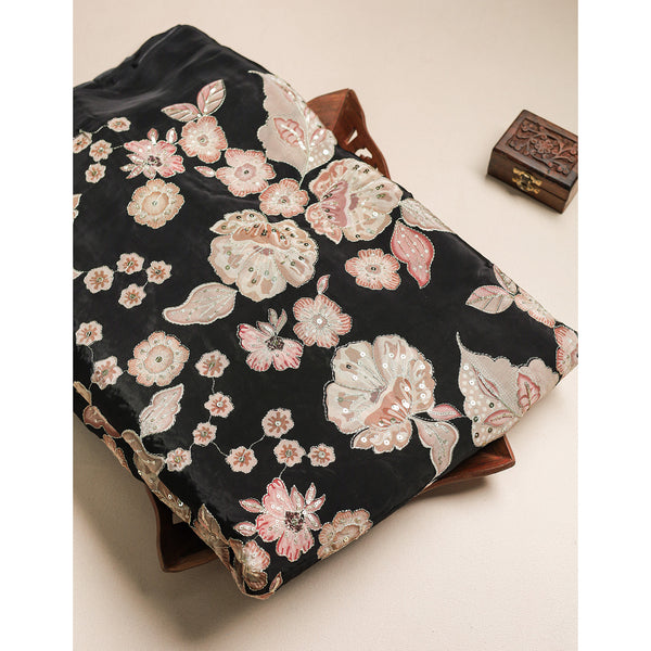 SILK EMBROIDERED FABRIC