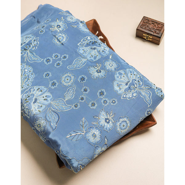 SILK EMBROIDERED FABRIC