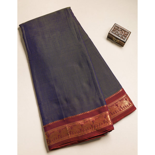Handloom Cotton Narayanpet Zari Border Fabric