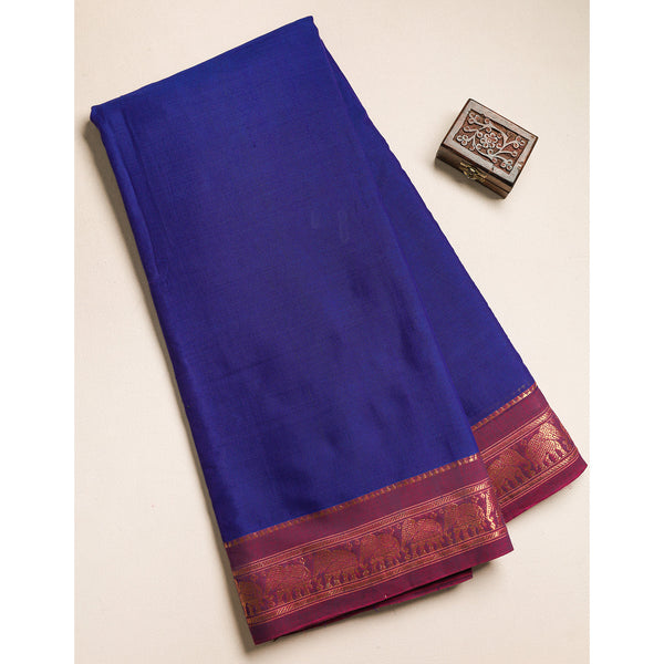 Handloom Cotton Narayanpet Zari Border Fabric