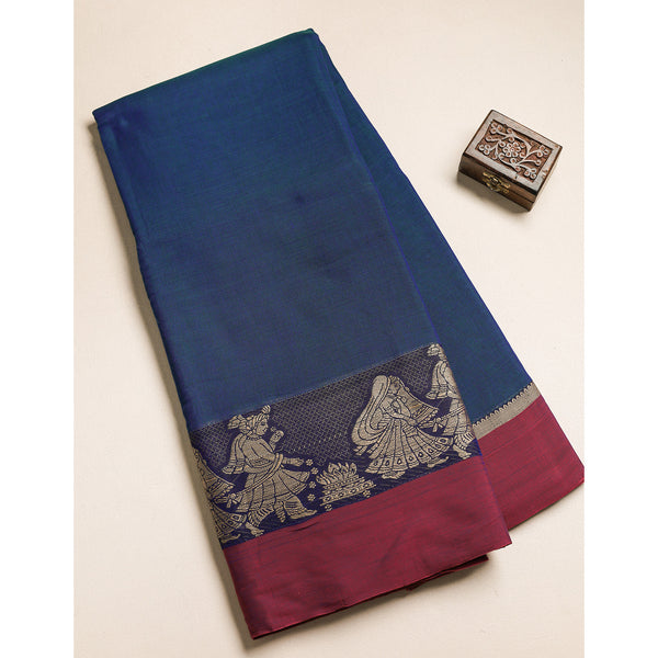 Handloom Cotton Narayanpet Zari Border Fabric