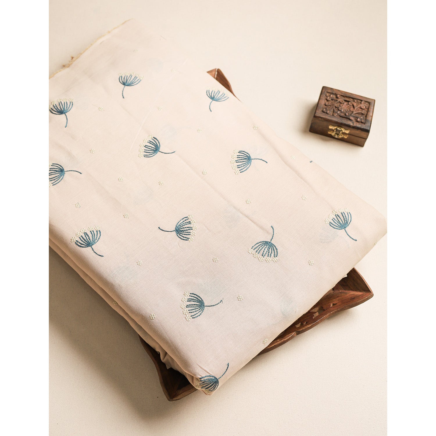 COTTON EMBROIDERED FABRIC