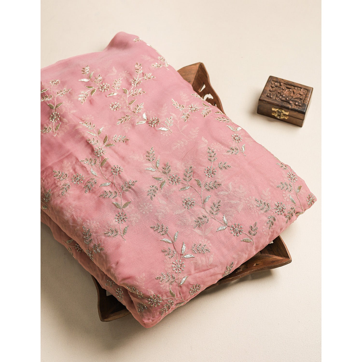 ORGANZA EMBROIDERED FABRIC