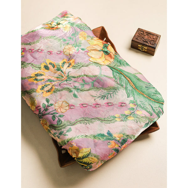 SATIN SILK KHATLI WORK FABRIC