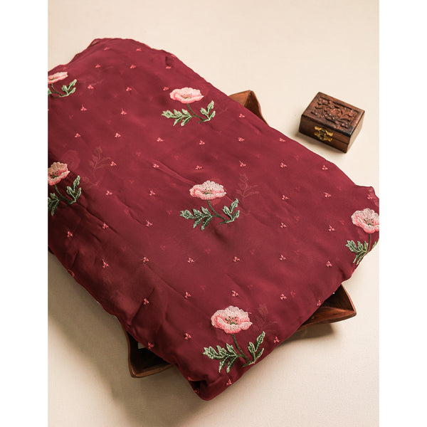 ORGANZA EMBROIDERED FABRIC