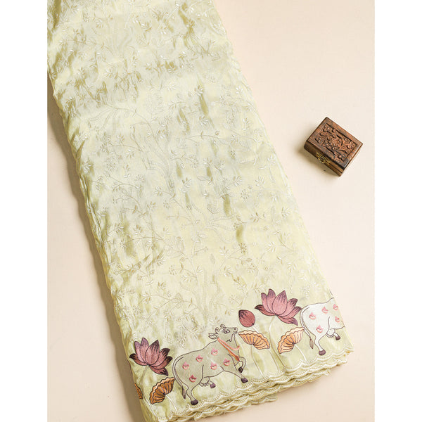 SILK EMBROIDERED FABRIC