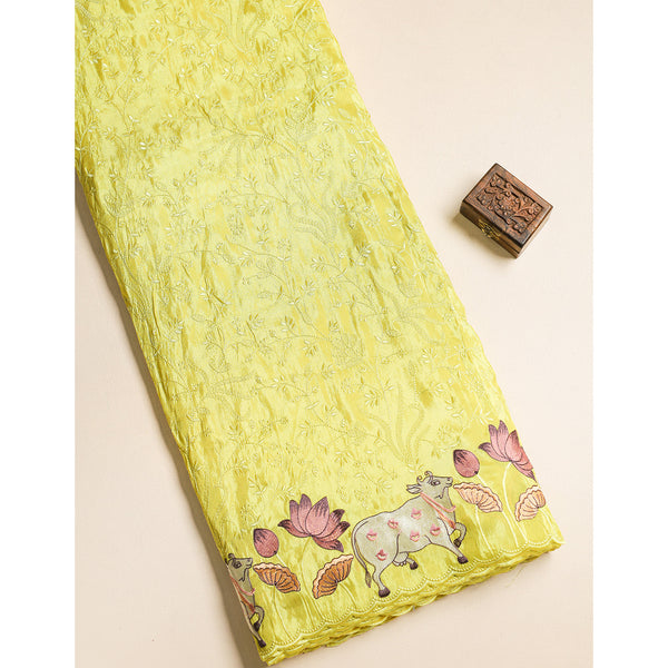 SILK EMBROIDERED FABRIC