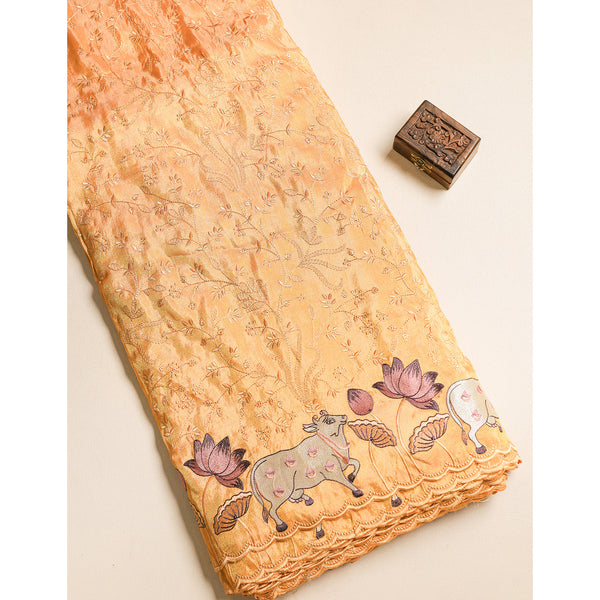 SILK EMBROIDERED FABRIC