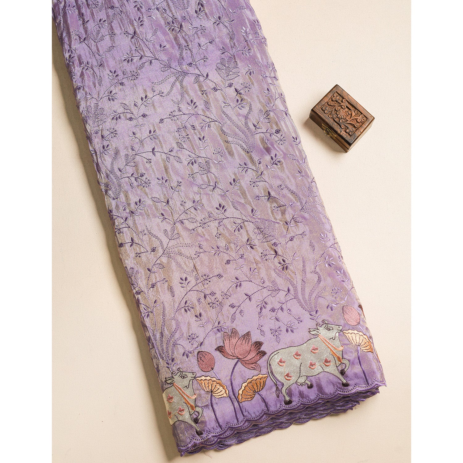 SILK EMBROIDERED FABRIC