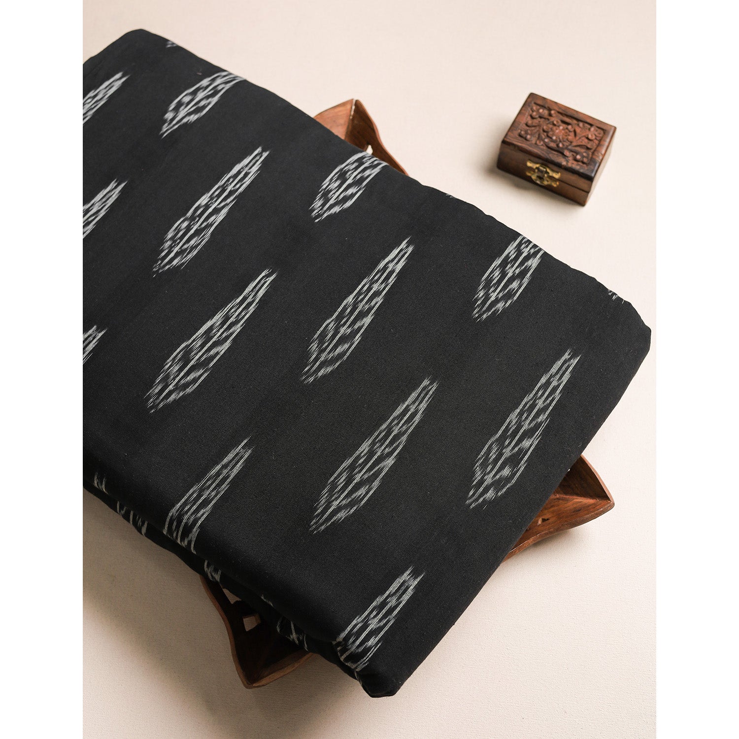 COTTON WOVEN DOUBLE IKAT FABRIC