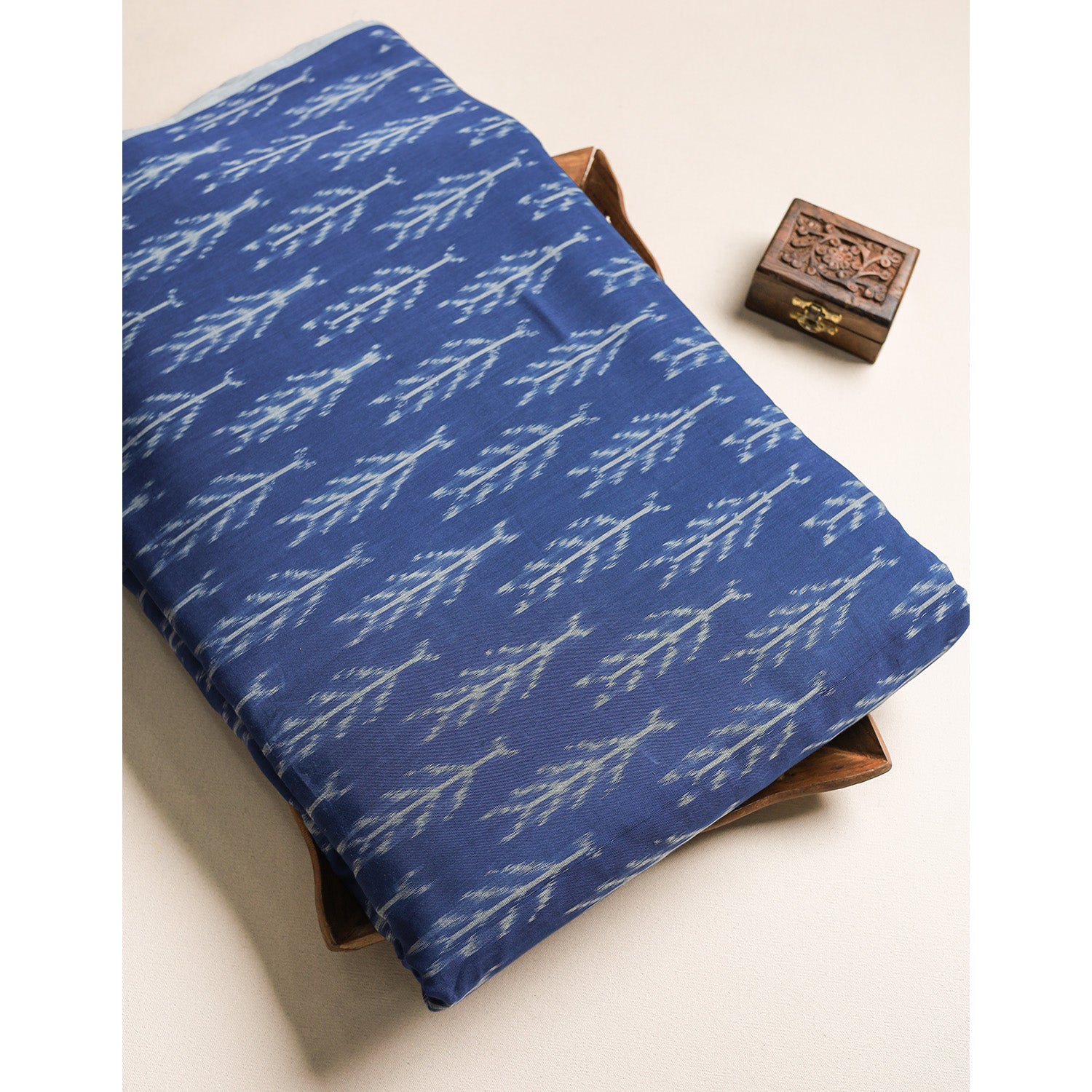 COTTON WOVEN DOUBLE IKAT FABRIC