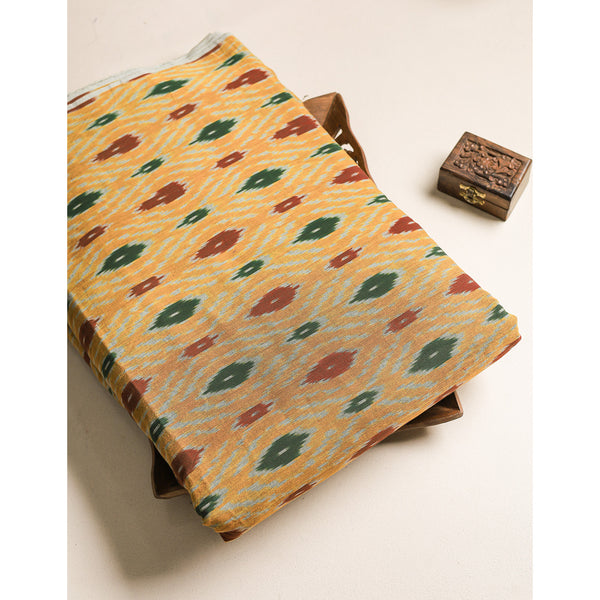 COTTON WOVEN DOUBLE IKAT FABRIC