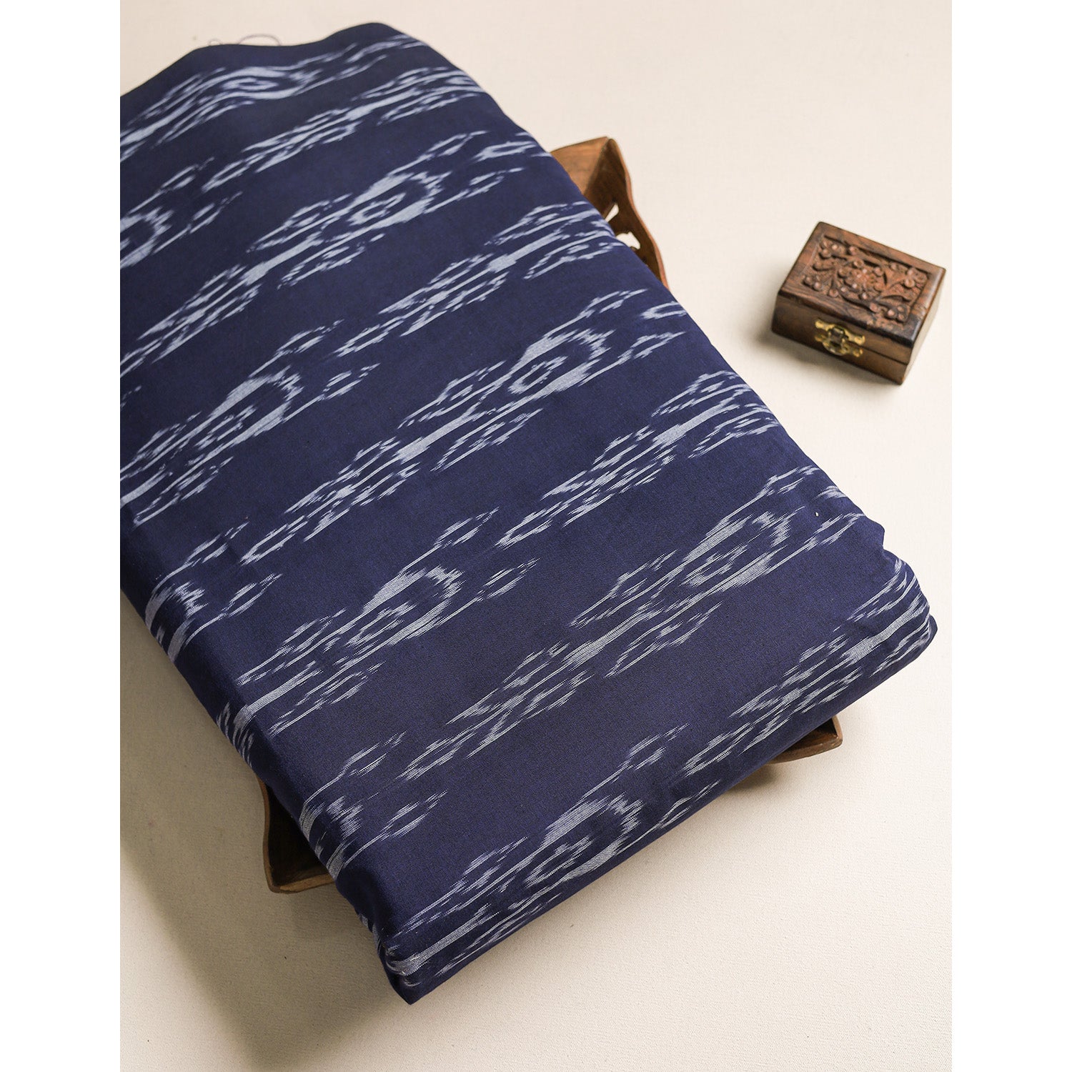 AZO FREE COTTON WOVEN IKAT FABRIC