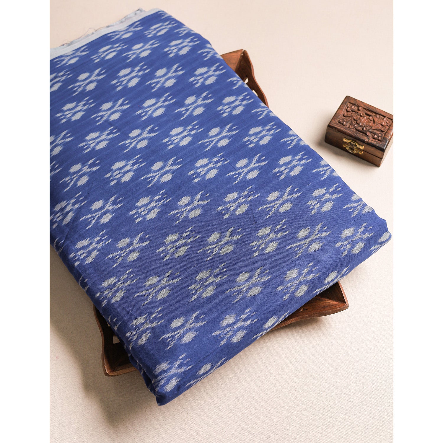 COTTON WOVEN DOUBLE IKAT FABRIC