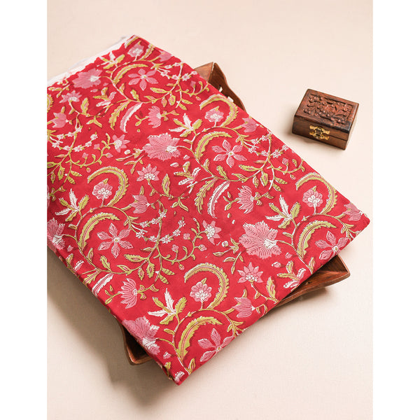 COTTON HANDBLOCK PRINTED FABRIC