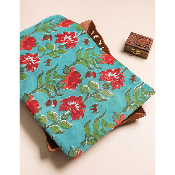 COTTON HANDBLOCK PRINTED FABRIC