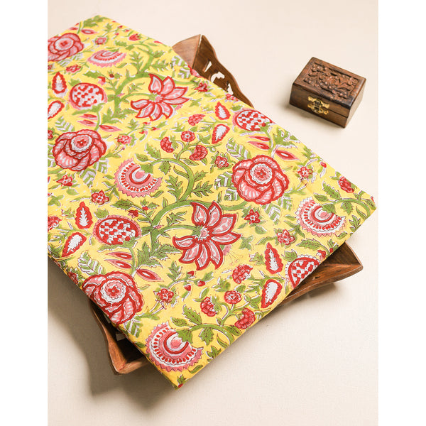 COTTON HANDBLOCK PRINTED FABRIC